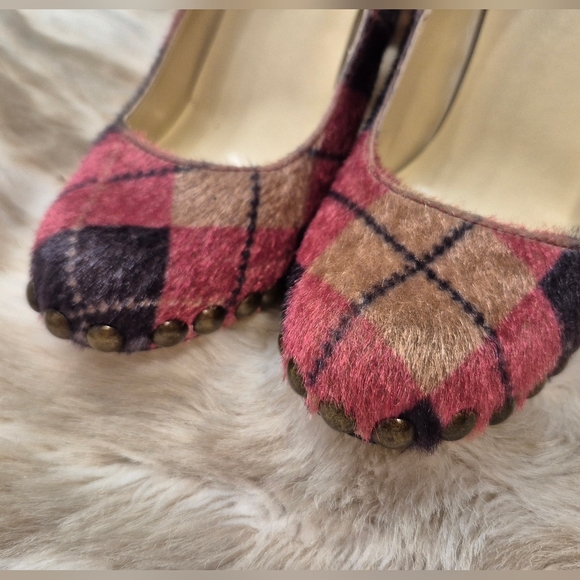 Baker's Pink & Navy Argyle Patchwork Pumps - Picture 4 of 11